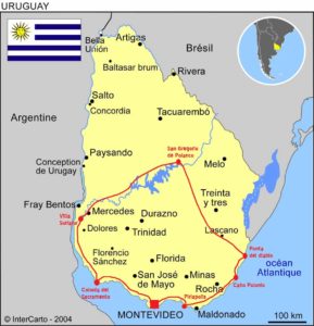 Notre itinéraire en Uruguay