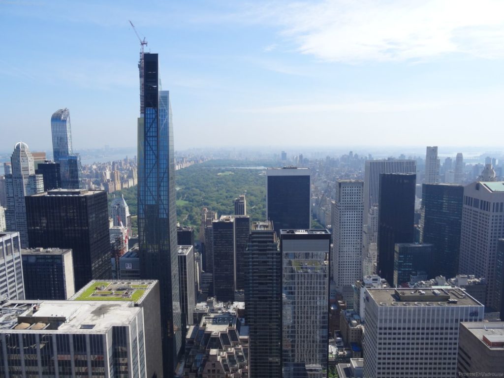 Vue sur Central Park depuis le Top of the Rock