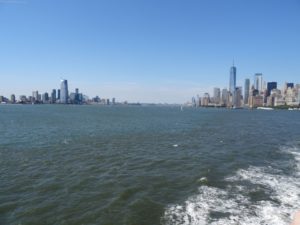 Vue sur la skyline de New-York et de Jersey City