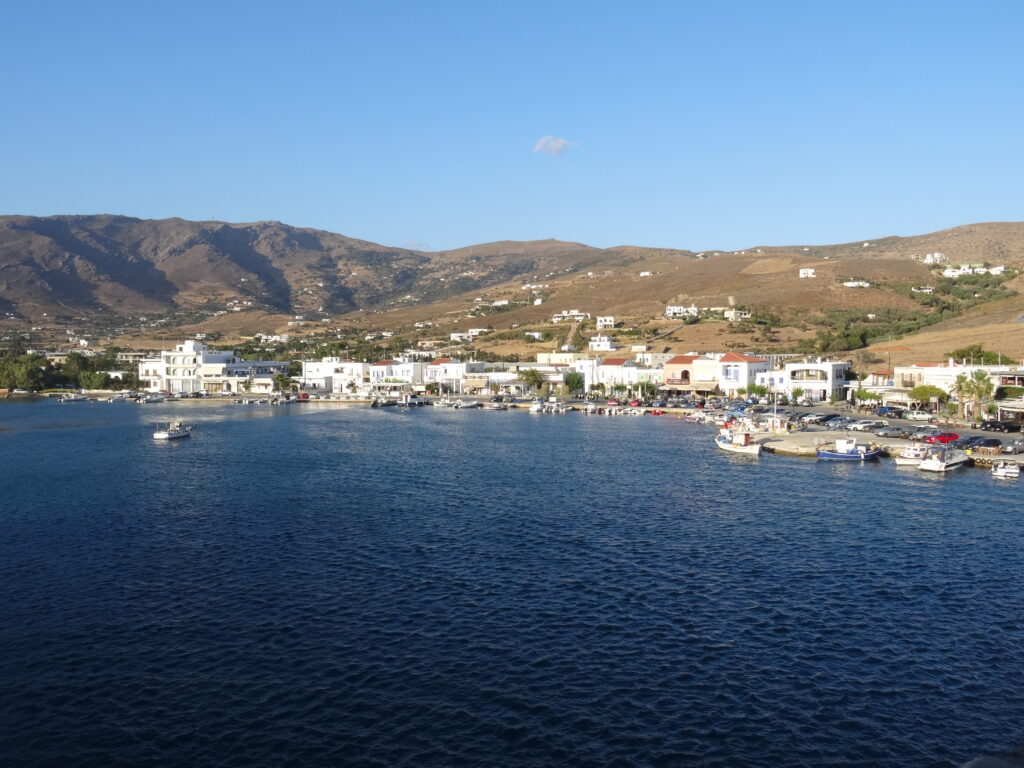 Arrivée à Andros depuis le ferry