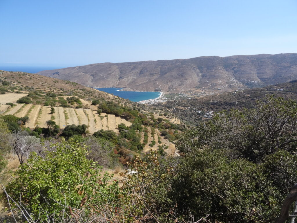 Vue sur Ormos Korthiou Andros