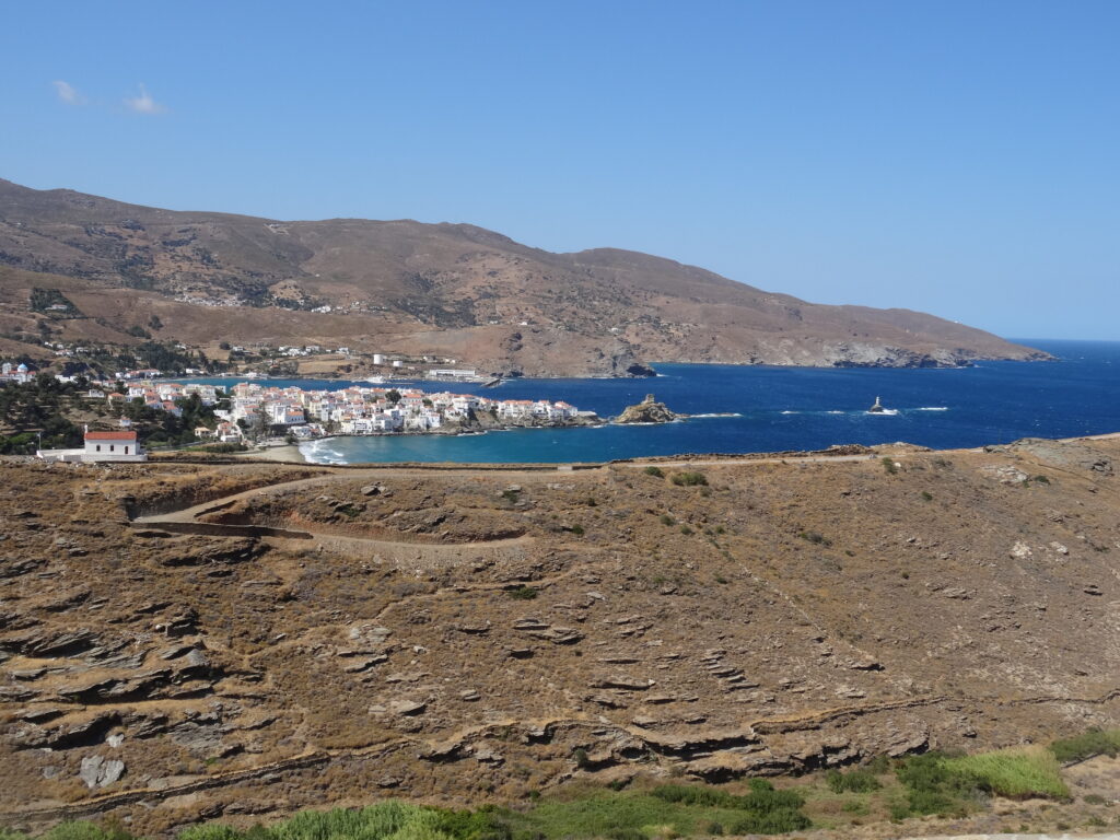 Vue sur Chora d'Andros