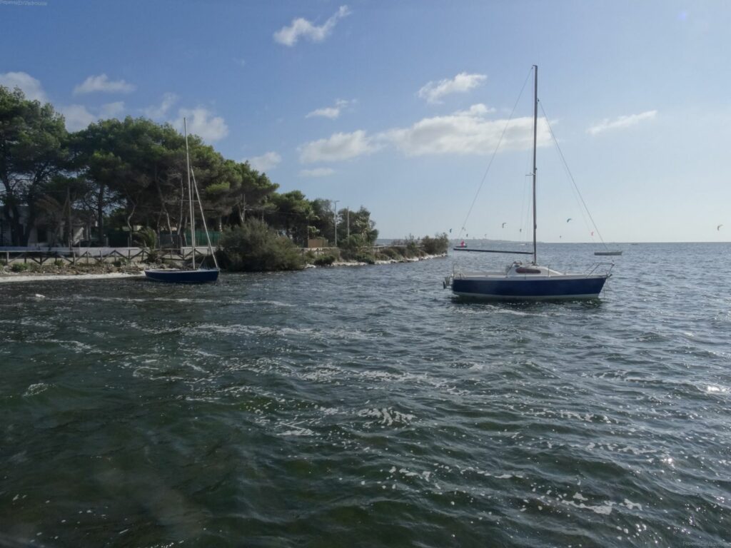 Lagune en face de notre airbnb au milieu des salines de Marsala - Sicile